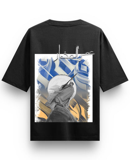 Black Oversized T-shirt Back Design