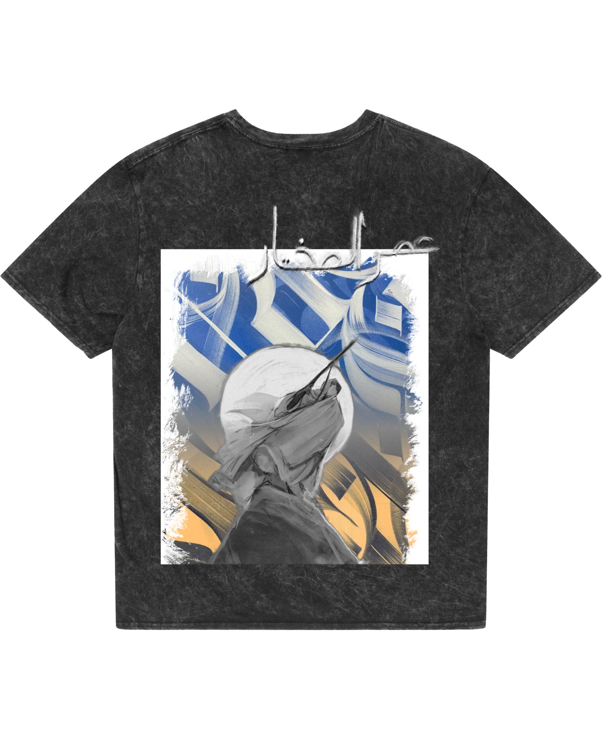 Acidwash Oversized T-shirt Back Design