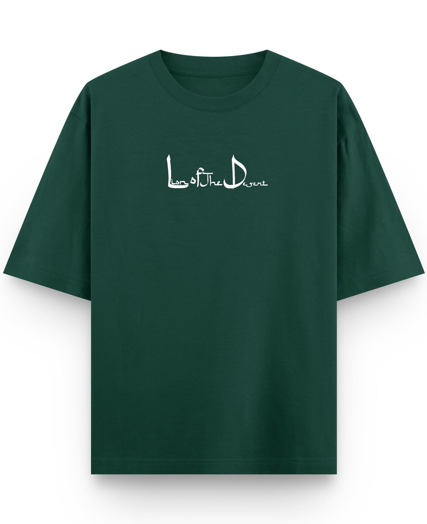 Bottle Green Oversized T-Shirt Front Design