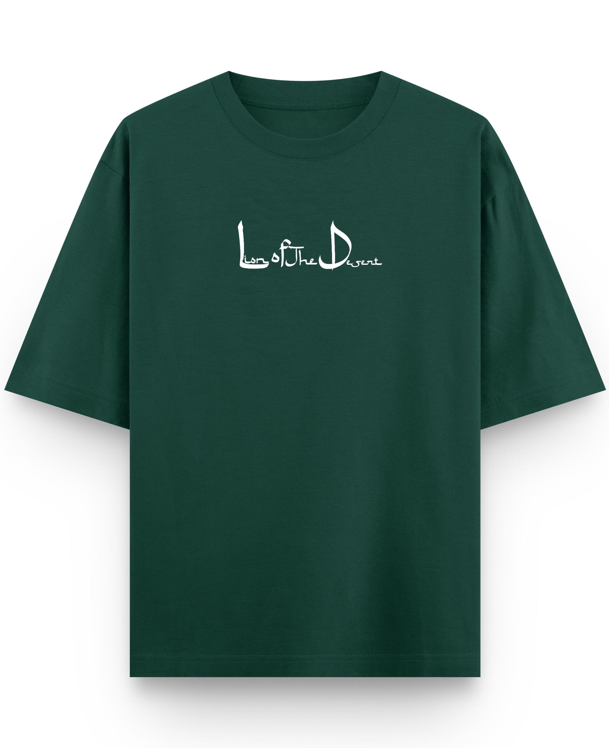 Bottle Green Oversized T-Shirt Front Design