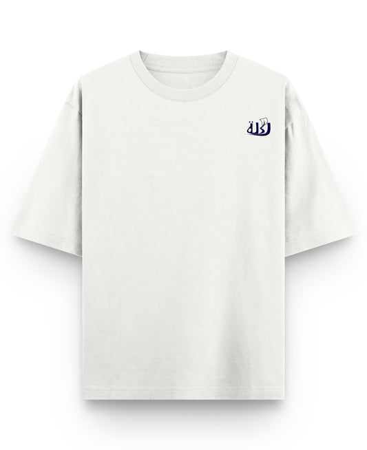 Off White Oversized T-shirt Front Design