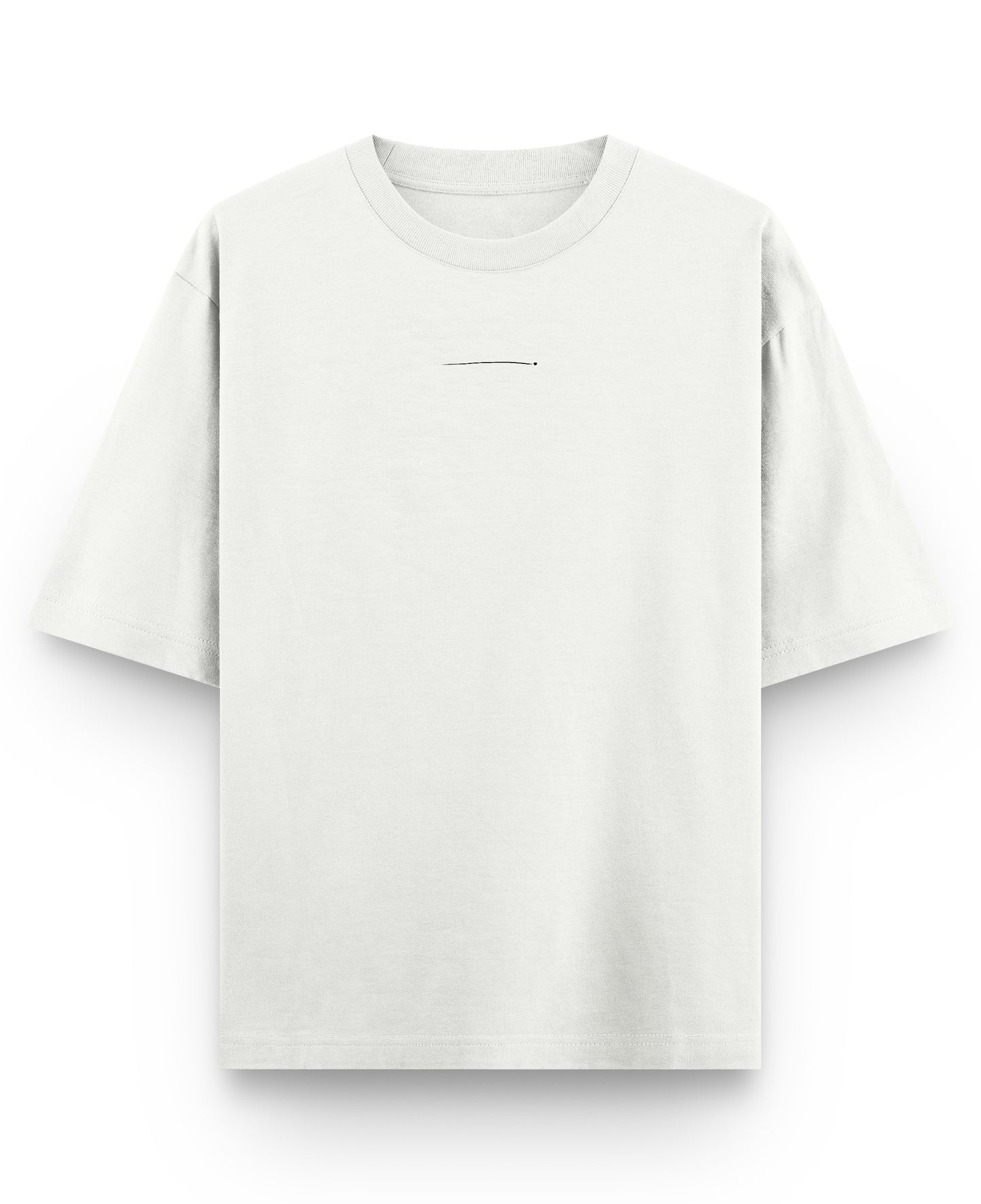 Off White Oversized T-shirt Front Design