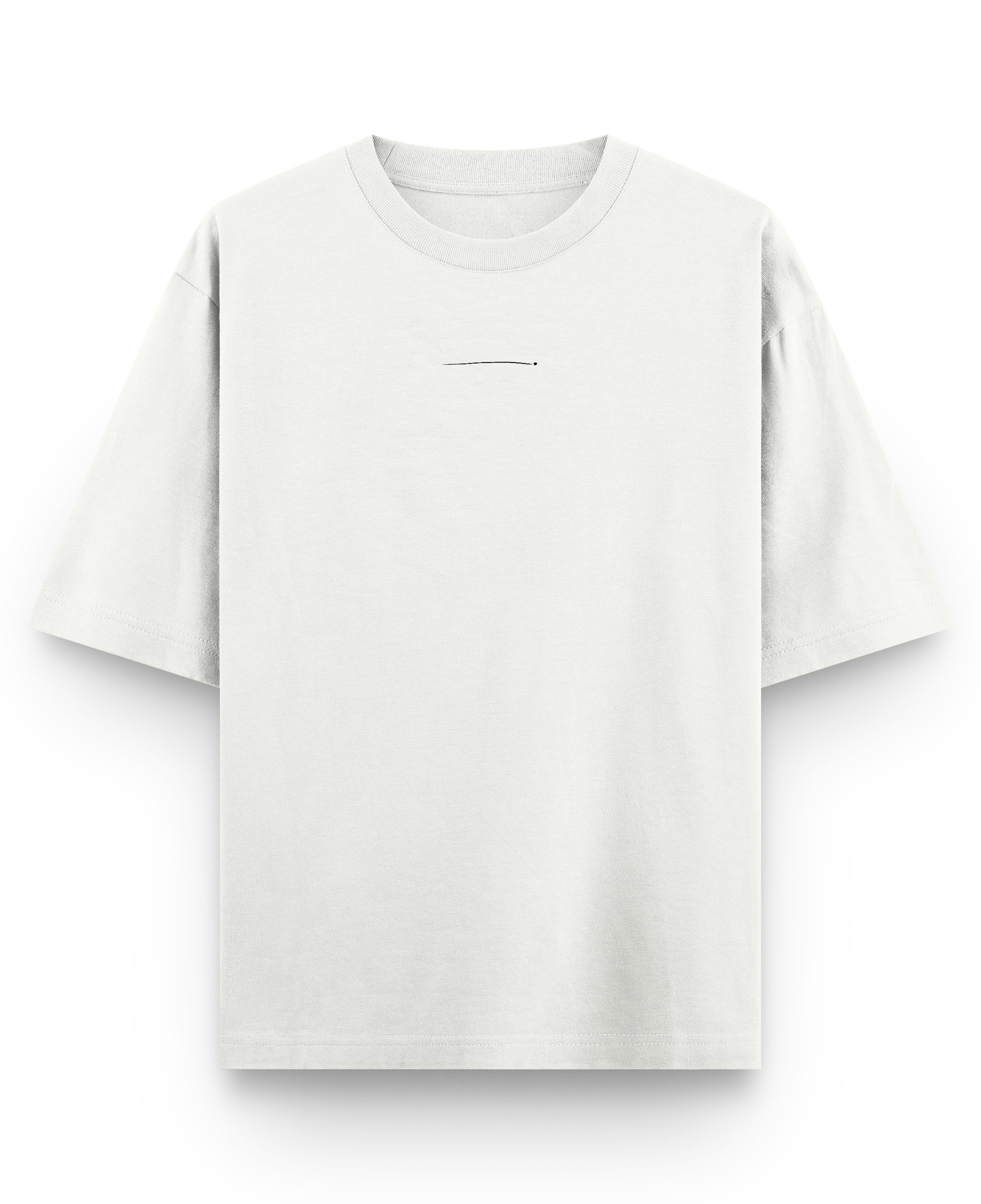 Off White Oversized T-shirt Front Design